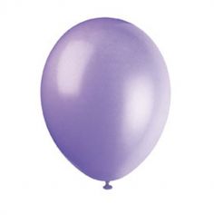 50 Ballons de Baudruche Métallisés Lilas