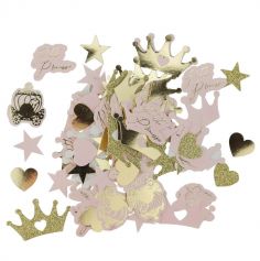 confettis-princesse-rose-or | jourdefete.com