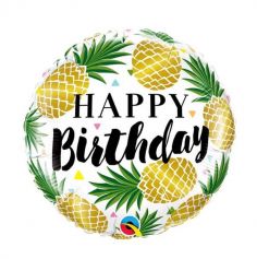 Ballon Ananas Happy Birthday | jourdefete.com