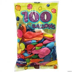 100 Ballons de baudruche multicolores