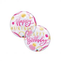 Ballon Happy Birthday Bulles | jourdefete.com