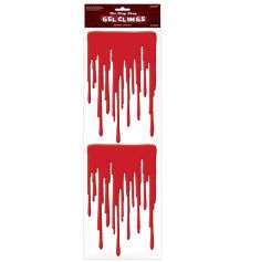 Décoration collante coulée de sang - Collection "Zombie"
