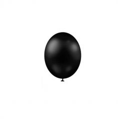 25 Ballons de baudruche métallisés - Noir | jourdefete.com