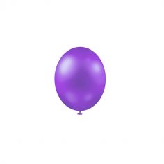 25 Ballons de baudruche métallisés - Violet | jourdefete.com