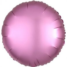 Ballon Hélium Rond Satiné Rose 