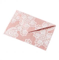 4 Enveloppes en Lin Vieux Rose - 11 x 21,5 cm