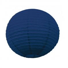 Lanterne Japonaise en Papier Bleu Nuit - 35 cm