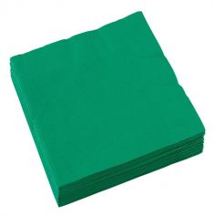 Sachet de 20 serviettes - Vert Sapin