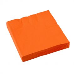 Sachet de 20 serviettes - Orange