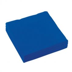 Sachet de 20 serviettes -  Bleu Roi