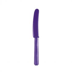 10 Couteaux en Plastique - Violet