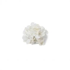 6 Fleurs d'Hortensias en plastique - 12 cm - Couleur au Choix