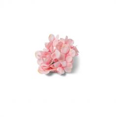 6 Fleurs d'Hortensias en plastique - 12 cm - Couleur au Choix