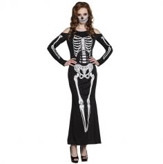 Déguisement Femme - Robe Squelette - Taille M