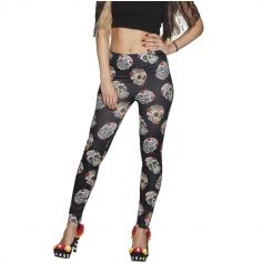 Leggings Adulte - Day of the Dead - Taille Unique