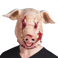 Masque Intégral en Latex - Cochon Ensanglanté