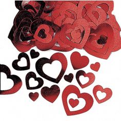 Confettis de Table "Coeur Love Rouge"