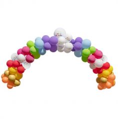 Arche de 50 ballons multicolore - Joyeux Anniversaire | jourdefete.com