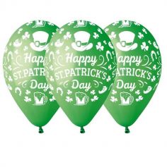 10 Ballons " Happy Saint Patrick's Day " 