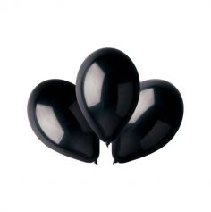 100 ballons de baudruche noir ébène | jourdefete.com