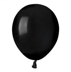 50 Ballons de baudruche Noir Mat - 13 cm