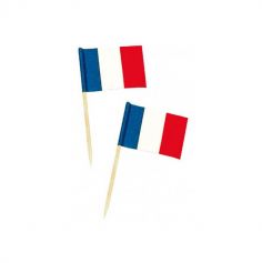 50 mini piques drapeau france | jourdefete.com