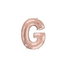 Méga Ballon Hélium - Lettre G - Rose Gold