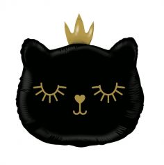 Ballon Chat Princesse - Couleur Noir