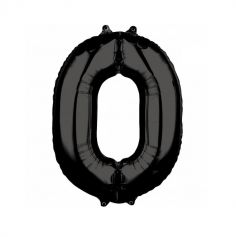 Ballon Chiffre de 66 cm - Noir - Chiffre au Choix