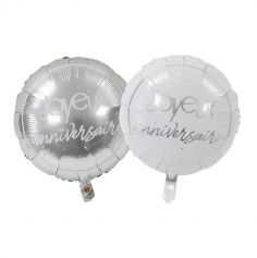Ballon Métallique Joyeux Anniversaire - Diamètre 45 cm - Couleur au choix