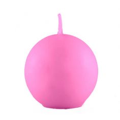 Bougie boule de 6 cm couleur rose pâle | jourdefete.com