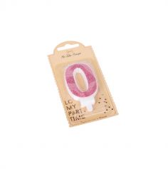 bougie à paillettes rose gold chiffre au choix | jourdefete.com 