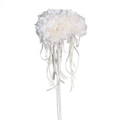 Bouquet de 3 pivoines avec perles - Couleur au choix