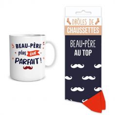 Coffret Cadeau Mug et Chaussettes - Beau-Père