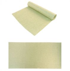 chemin-table-toile-vert-or | jourdefete.com