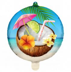 Ce ballon en aluminium "Coconuts Cocktail" saura divertir vos convives pendant votre soirée festive | jourdefete.com