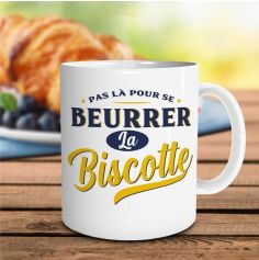 Mug "Beurrer la biscotte" - Collection Claquettes Chaussettes