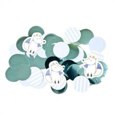 Confettis de Table Baby Shower - Bleu Ciel ou Rose