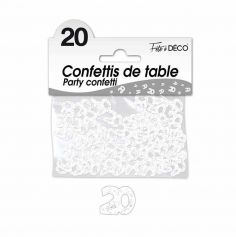 Confettis de Table Blancs - Age au Choix