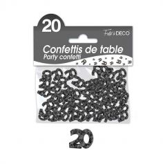 Confettis de Table Noirs - Age au Choix