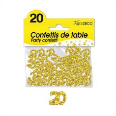 Confettis de Table Or - Age au Choix