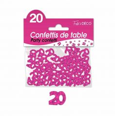 Confettis de Table Rose Fuchsia - Age au Choix
