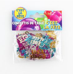 Confettis de table multicolores C'est la Fête !