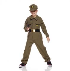 Costume d'enfant soldat - Taille au choix