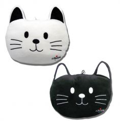 coussin en forme de chat noir ou blanc | jourdefete.com