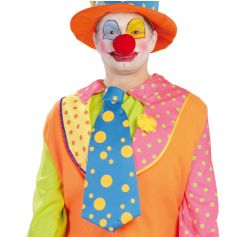 Accessoire Maxi Cravate Clown Bleu