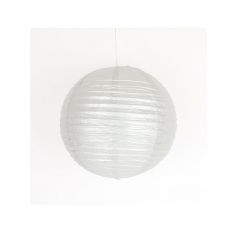 Lanterne Japonaise en Papier Argent - 35 cm