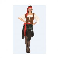 Deguisement de Pirate avec jupe et corset pour Femme | jourdefete.com