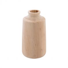 Vase en bois - 7,3 x 13,5 cm - Collection Voile de Douceur