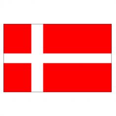 Lot de 10 drapeaux - Danemark